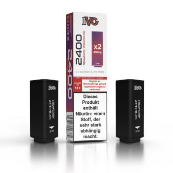 IVG 2400 4-Pod - Strawberry Watermelon - Liquid Prefilled Pod - 2er Pack (4 ml)