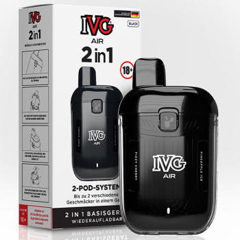 IVG Air 2in1 780mAh Prefilled Pod System Mod Schwarz