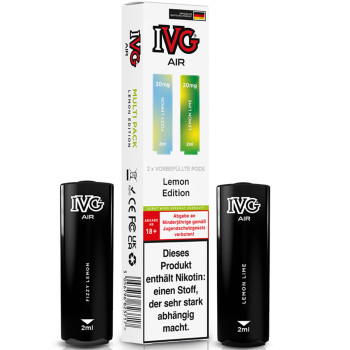 IVG Air – Lemon Edition – Prefilled Pod 2er Pack 2ml 20mg