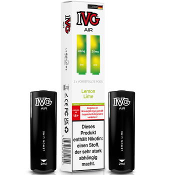 IVG Air – Lemon Lime – Prefilled Pod 2er Pack 2ml 20mg