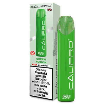 IVG Calipro E-Zigarette 20mg 600 Züge 580mAh Green Fusion