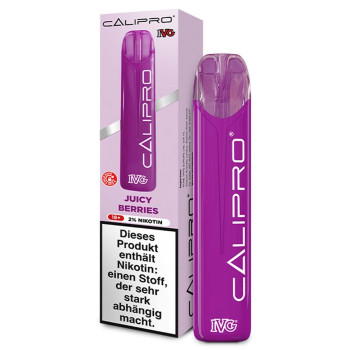 IVG Calipro E-Zigarette 20mg 600 Züge 580mAh Juicy Berries