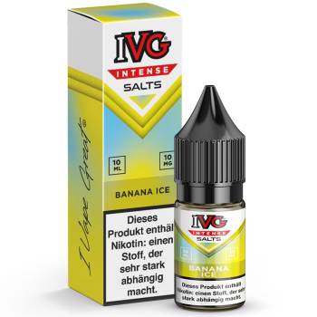 IVG Intense Banana Ice NicSalt Liquid 10ml / 10mg