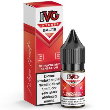 IVG Intense Strawberry Sensation NicSalt Liquid 10ml / 20mg