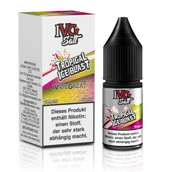 IVG Tropical Ice Blast NicSalt Liquid 10ml / 10mg