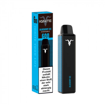 Ignite V600 Vape Pen E-Zigarette 600 Züge 400mAh NicSalt Blueberry ICE