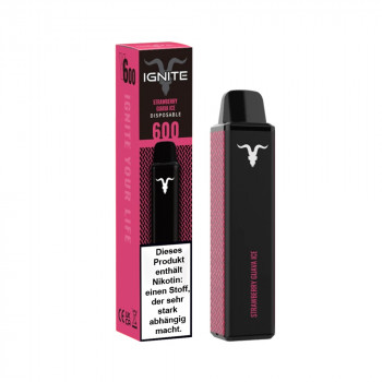 Ignite V600 Vape Pen E-Zigarette 600 Züge 400mAh NicSalt Strawberry Guava ICE