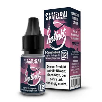 Instinkt 10ml Liquid by Samurai Vaping 12mg / 10ml