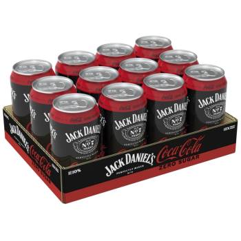 Jack Daniel's & Coca Cola Zero Mixgetränk 10% Vol. 12x 330ml