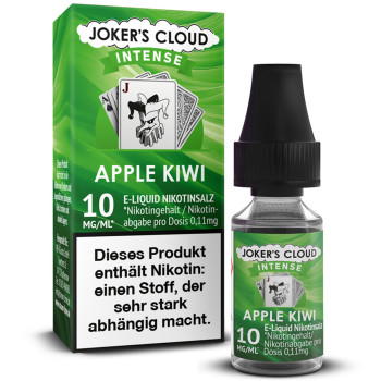 Jokers Cloud Intense Apple Kiwi Liquid 10ml / 10mg Nikotinsalz