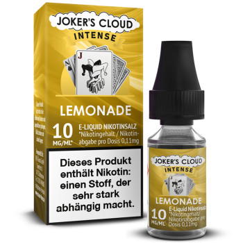 Jokers Cloud Intense Lemonade Liquid 10ml / 10mg Nikotinsalz