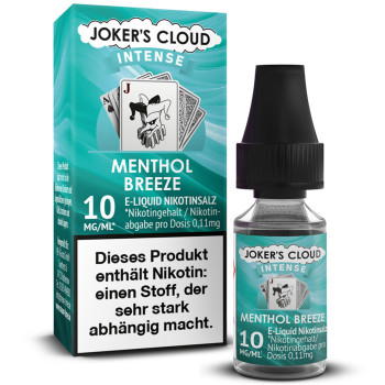 Jokers Cloud Intense Menthol Breeze Liquid 10ml / 10mg Nikotinsalz