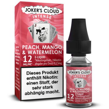 Jokers Cloud Intense Peach Mango Watermelon Liquid 12mg / 10ml