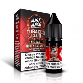 Nutty Caramel Tobacco 10ml 20mg NicSalt Liquid by Just Juice