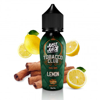Lemon Tobacco Club 50ml Shortfill Liquid by Just Juice