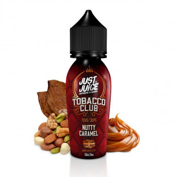 Nutty Caramel Tobacco Club 50ml Shortfill Liquid by Just Juice