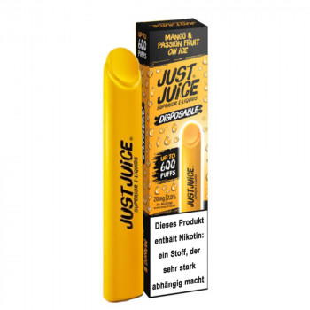 Just Juice E-Zigarette 20mg 600 Züge 500mAh NicSalt Mango & Passionfruit On Ice Just Juice E-Zigarette 20mg 600 Züge 500mAh NicSalt Mango & Passionfruit On Ice