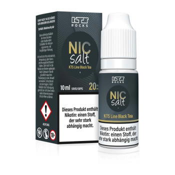 KTS Line - Black Tea 10ml 20mg NicSalt Liquid by KTS