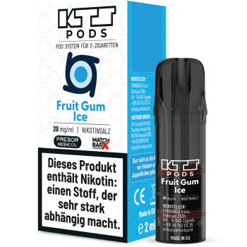 KTS Pod – Fruit Gum Ice – Prefilled Pod 1er Pack 2ml 20mg