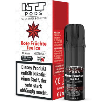 KTS Pod – Rote Früchte Tee Ice – Prefilled Pod 1er Pack 2ml 20mg