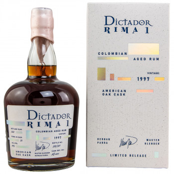 Dictador Rima I American Oak cask Vintage 1997 Rum 44% Vol. 700ml