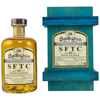 Ballechin SFTC 10 Jahre 2010/2021 Bourbon Cask #256 Single Malt Scotch Whisky 55,1% Vol. 500ml