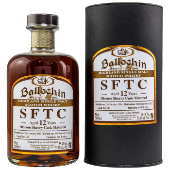 Edradour Ballechin 2009/2022 12 Jahre SFTC Sherry #349 Single Malt Scotch Whisky 55,4% Vol. 500ml