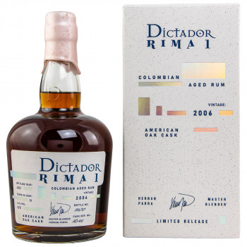 Dictador Rima I American Oak cask Vintage 2006 Rum 42% Vol. 700ml