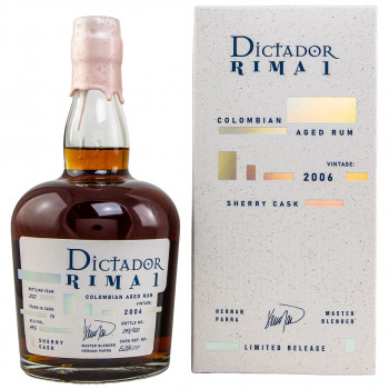 Dictador Rima I Sherry finish Vintage 2006 Rum 44% Vol. 700ml