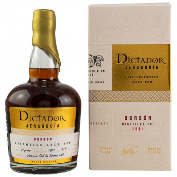 Dictador Jerarquia Borbon 39YO Rum 43% Vol. 700ml