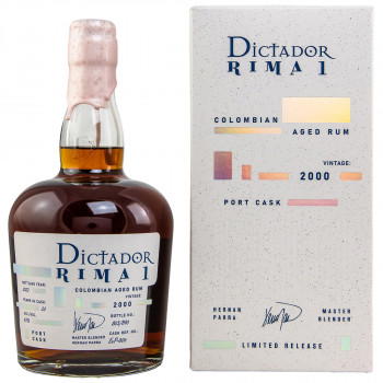 Dictador Rima I Port finish Vintage 2000 Rum 43% Vol. 700ml