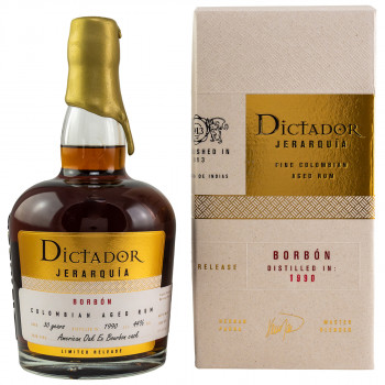 Dictador Jerarquia Borbon 30YO Rum 44% Vol. 700ml