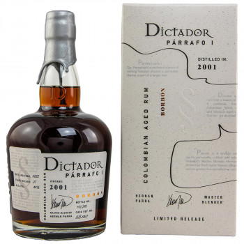 Dictador Párrafo I Borbón Vintage 2001 Rum 44% Vol. 700ml