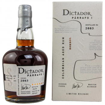 Dictador Párrafo I Borbón Vintage 2003 Rum 41% Vol. 700ml