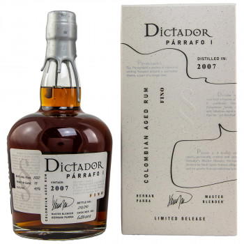 Dictador Párrafo I Fino Vintage 2007 Rum 43% Vol. 700ml