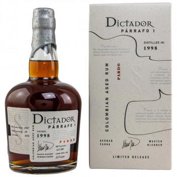 Dictador Párrafo I Pardo Vintage 1998 Rum 43% Vol. 700ml