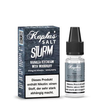 Sturm NicSalt 20mg 10ml Liquid by Kapka’s Flava