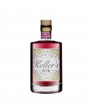 Keller’s Raspberry Distilled Gin vielseitiger Premium Gin aus 66 Botanicals mit fruchtiger Himbeere 35% - 500ml