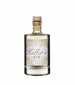 Keller’s Dry Distilled Gin vielseitiger Premium Gin aus 66 Botanicals 35% - 500ml