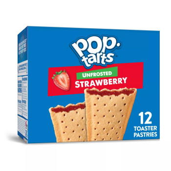 Kellogg's Pop-Tarts Unfrosted Strawberry - 12 Stück - 576g