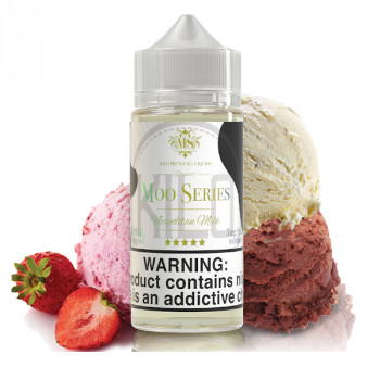 Neapolitan Milk 100ml Shortfill Liquid by Kilo Moo Serie Neapolitan Milk 100ml Shortfill Liquid by Kilo Moo Serie