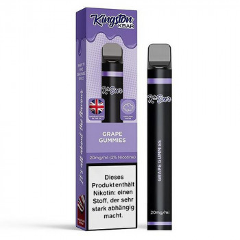 Kingston KBAR E-Zigarette 600 Züge 400mAh NicSalt Grape Gummies