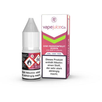 Kiwi Passionfruit Guava NicSalt Overdosed Liquid by VapeJuiceCo 10ml / 20mg