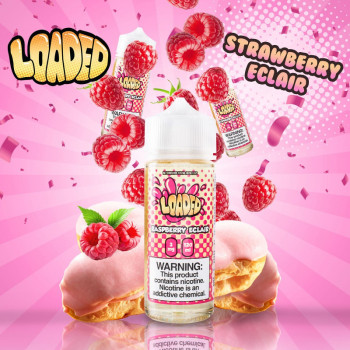 Raspberry Eclair (100ml) Plus e Liquid by Loaded