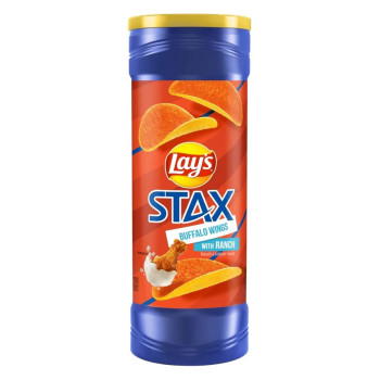 Lay's Stax Buffalo Wings with Ranch Chips 156g