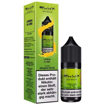 Lemon & Lime NicSalt Liquid by Elux 10ml / 10mg