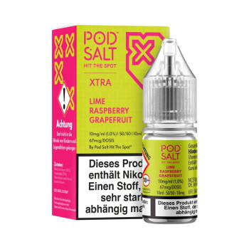 Lime Grapefruit Raspberry NicSalt Liquid by Pod Salt Xtra