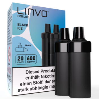 Linvo Pod Lite - Black Ice - Prefilled Pods 2er Pack - 2ml 20mg NicSalt