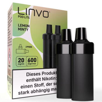 Linvo Pod Lite - Lemon Minty - Prefilled Pods 2er Pack - 2ml 20mg NicSalt