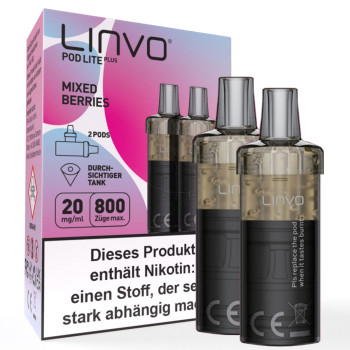 Linvo Pod Lite Plus – Mixed Berries – Prefilled Pod 2er Pack 2ml 20mg